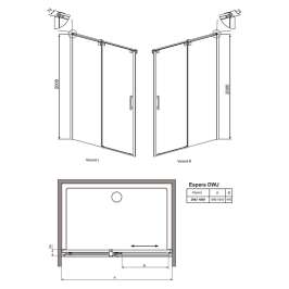 Душевая дверь Radaway Espera DWJ 100 L